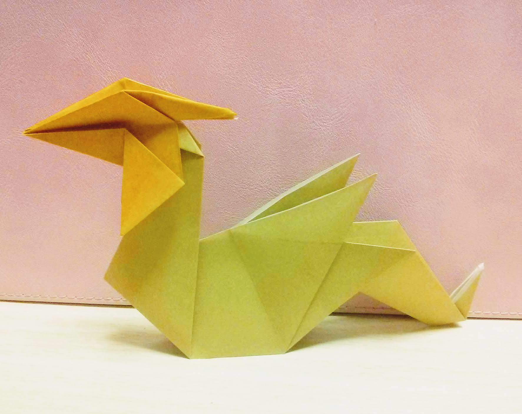 折り紙 簡単 ドラゴン