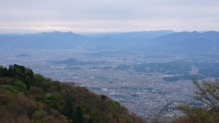 山頂から奈良方面