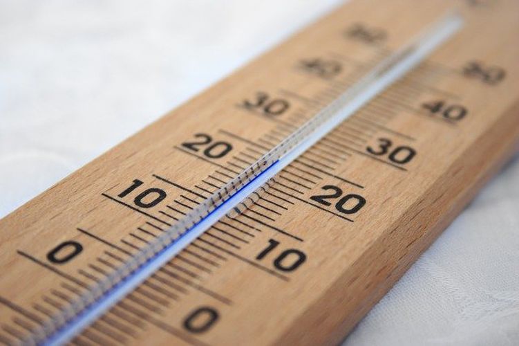 木製の温度計