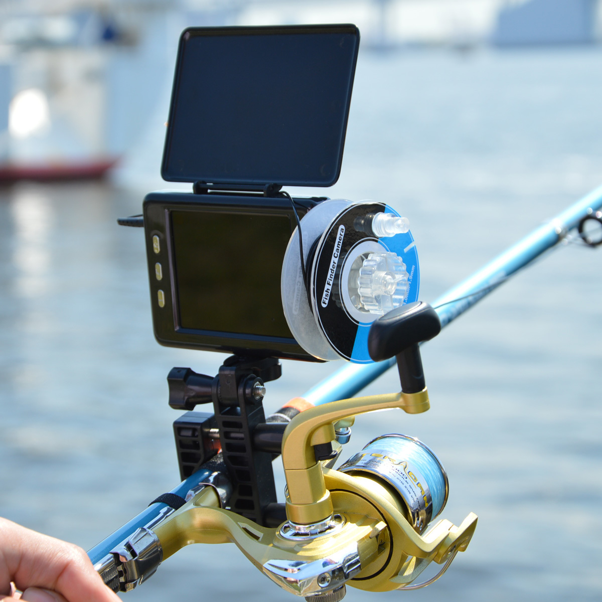 でおすすめアイテム。 フィッシング用アクションカメラフォルダー 水中カメラフォルダー 海水に強いSUS材質 水中の魚釣り撮影 