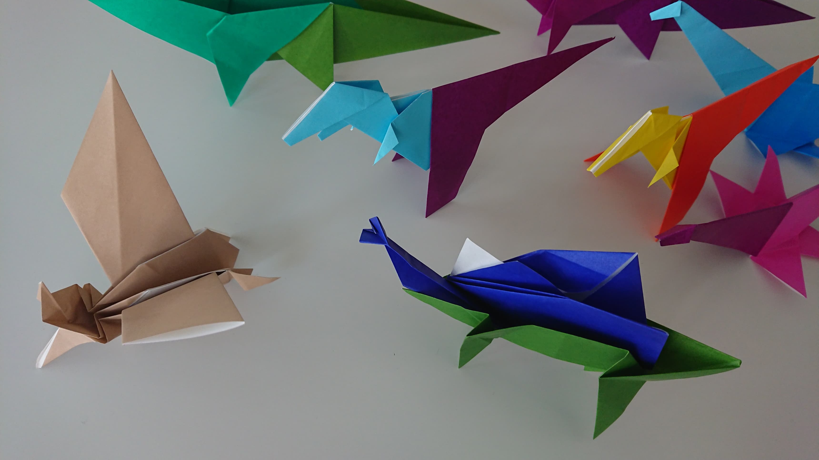 折り紙で作る 恐竜 まとめ かっこいい人気の種類の折り方をご紹介 Kurashi No