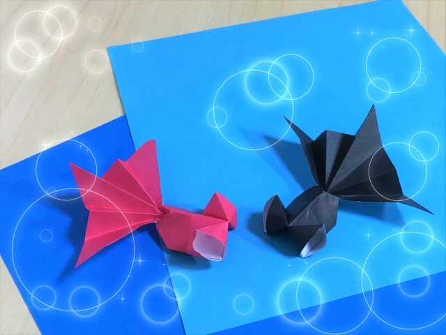 金魚の折り紙の作り方６選 平面や立体など夏の飾りにもなる折り方もご紹介 Kurashi No