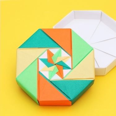 長方形 折り紙 箱